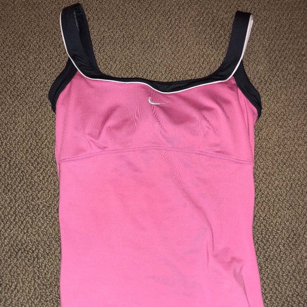 Nike Work Out Tank Top Pink and Black